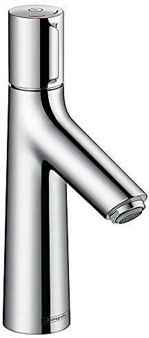 hansgrohe Wasserhahn Talis Select S (Armatur mit Auslauf Höhe 100mm und Zugstangen-Ablaufgarnitur) Chrom