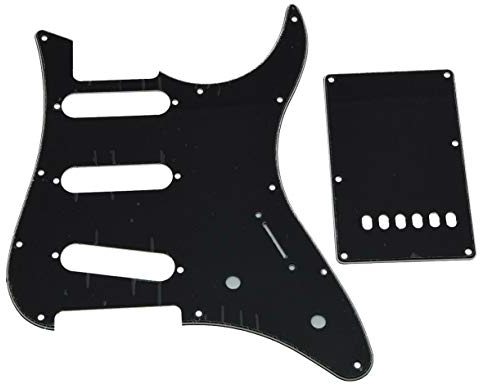 KAISH Gitarren-Schlagbrett, 3-lagig, SSS, mit Trem-Rückplatte für Yamaha Pacifica Gitarre, Schwarz