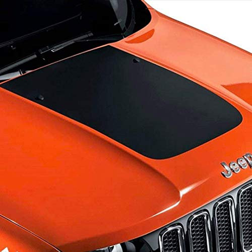 Lollomoto Striscia Adesiva Cofano Compatibile con Jeep Renegade Suzuki Offroad Adesivi Stickers Fiancate AUT Decal - Nero Opaco