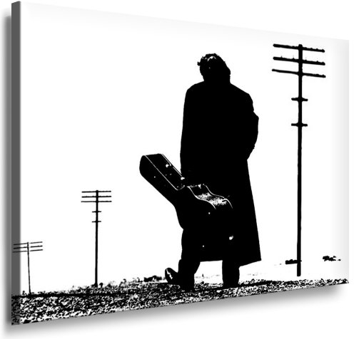 Johnny Cash Leinwand Bild fertig auf Keilrahmen ! Pop Art Gemälde Kunstdrucke, Wandbilder, Bilder zur Dekoration - Deko. Musik Stars Kunstdrucke
