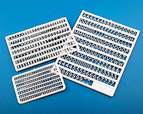 PABT-4 Buchstaben+Zahlen Kunststoff 4 mm hoch
