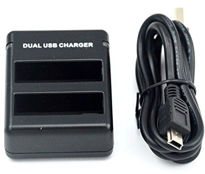 Glorich Quick Dual Charger Compatible with GoPro HERO 4 AHDBT-401 AHBBP-401 battery