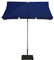 Maffei Art 113R Novara Sonnenschirm, rechteckig, 185 x 125 cm, Polyestergewebe, wasserdicht, hergestellt in Italien, Farbe: Blau