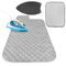 Bukm Ironing Blanket, Magnetic Ironing Mat Laundry Pad, Quilted Washer Dryer Heat Resistant Pad, Ironing Board Covers (33 1/2 x 19, Grey) (Grey)