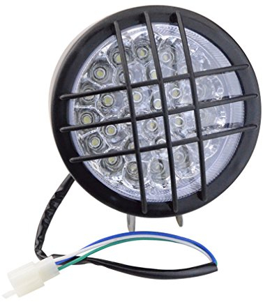 GOOFIT Motorrad-LED-Scheinwerfer-vorderes Licht-Umdrehungs-Signal-Anzeigen Ersatz für 50ccm 110cc 150cc Scooter-Moped-Viererkabel ATV