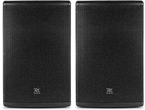 PD PD412A Active DJ Speakers Pair 12 2800W Bluetooth Bi-Amplified Powered PA Speaker System with DSP, EQ Modes & XLR Cables for DJs, Clubs & Events
