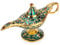 BTSKY Klassische Luxuslampe im magischen Aladdin-Design mit Geschenkbox, exquisitem Retro-Aladdin-Licht, Wunderlampe, Heimtextilien, Tischdeko, Kunsthandwerk, grün