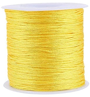 GLOGLOW 20 Farben, 100 m x 0,8 mm, Satinband, Nylon, Trim, chinesische Kordel, für Halskette, Armband, Perlen