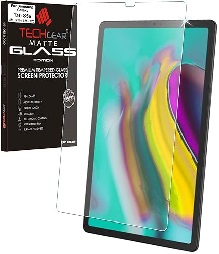 TECHGEAR Matt Schutzfolie kompatibel mit Samsung Galaxy Tab S5e 10,5 (SM-T720 Serie) - MATTE Blendschutz Schutzfolie Auflage, Original-gehärtetes Glas-Displayschutzfolie
