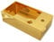 vidaXL Waschbecken mit Überlauf Aufsatzwaschbecken Waschtisch Waschplatz Handwaschbecken Waschschale Becken Badezimmer 49x25x15cm Keramik Golden