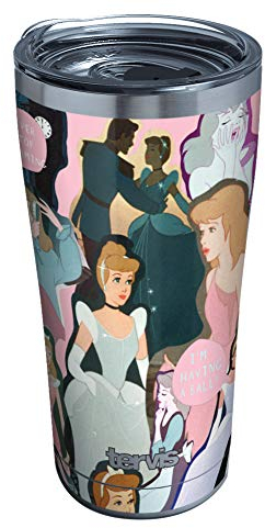 Tervis Disney – Aschenputtel – dreiwandiger isolierter Becher zum 70. Jahrestag, hält Getränke kalt und heiß, 590 ml, Edelstahl, 1 Stück (1 Stück)