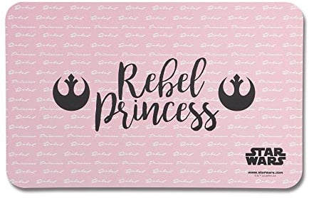 Star Wars Rebel Princess Pink Dog Placemat, 19 x 12 | Non-Slip, Leak-Proof & Easy to Clean Silicone Dog Food Mat for Dogs