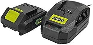 KOMBO PRO - Kit Batteria 20V 2.0Ah + Caricabatteria Ultra Rapido 2,4A – Ricarica in 45 Minuti, Protezione Sovraccarico/Sovrascarico, Indicatore LED 4 Stadi – 450W