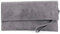 modamoda de T151 Damen Wildleder Rauleder Clutch Umhängetasche Abendtasche handmade in Italy, Farbe:Quarzgrau