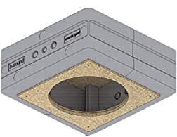 Revox Inceiling I52 / I82 Einbau-Lautsprecher für den Decken weiß (Einbaugehäuse für Inceiling 82)