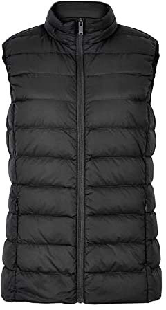 JACK IN THE BAG SIZES 8-26 Soft Lightweight Body Vest Warmers, Gilet With Quilting And Zipped Pockets ((BLACK, L)