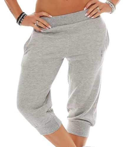 Gennadi Hoppe Damen 3/4 Trainingshose Sporthose kurz Hose Sport & Fitness Shorts