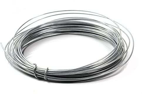 ADEPTNA Garden Galvanised wire Heavy duty Metal Fencing wire Outdoor Rust Proof Plant Tie (Length 15M X 1.6MM Diameter)