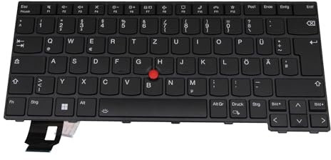 Lenovo 5N21D68171 Original Tastatur DE (deutsch) schwarz/schwarz mit Backlight und Mouse-Stick für ThinkPad L14 Gen 3 (21C5/21C6), (21C1/21C2)