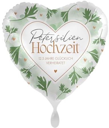 Herzballon Folienballon Petersilienhochzeit - 43 cm