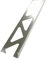 5 x Brushed Silver Chrome Metal 10mm Tile Trim