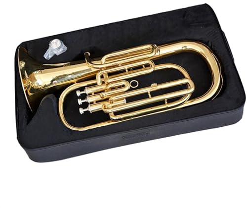 B-Dur-Tenorhorn Mit Drei Vertikalen Tasten Und Euphonium-Blechinstrument Mit Koffer Und Mundstück Euphonium-Bausatz