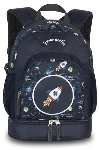 Noey & Lou Kinderkoffer Trolley Rucksack Brustbeutel Koffer Kinder Jungen Mädchen Fabrizio Weichgepäck (M2 Blau 2, M2)