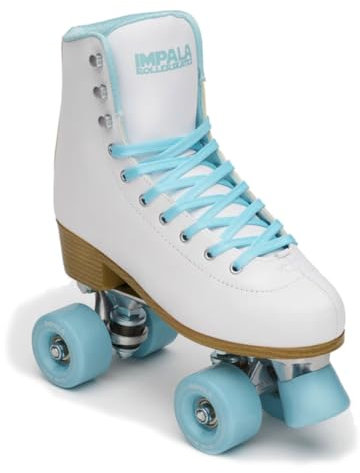 Impala Rollerskates Impala Quad Skate für Mädchen (große Kinder/Erwachsene) White Ice 11 (US Herren 9, Damen 11), Größe M
