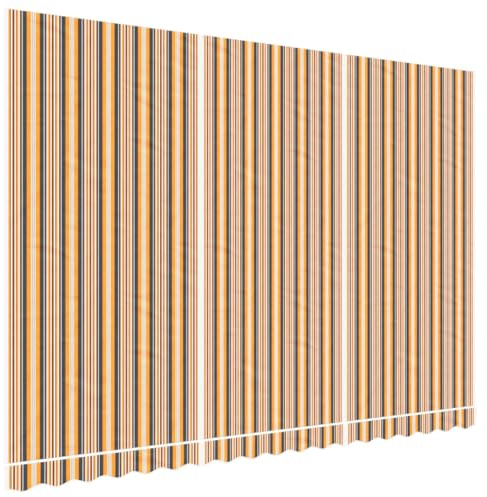 vidaXL Tessuto di Ricambio per Tenda Strisce Multicolore 4,5x3 m