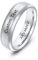 MeMeDIY Personalisierte Edelstahl Ringe Ehering mit Eingraviertem Namen Datum und Text Paarringe/Drehbare Ringe für Herren/Verlobungsringe für Verlobte/Freund-Style D1-8#