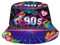 JJDreams Retro 90s Style Unisex Fishing Hut Druck Bucket Hut 90er Jahre Rock Record Style Vintage Fischerhut Sonnerhut
