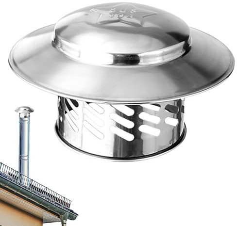Capuchon De Cheminée En Acier Inoxydable, Capuchon De Couvercle De Tuyau De Cheminée, Housse De Pluie Pour Cheminée, Couvercle D'aération, Chapeau De Pluie Et De Neige