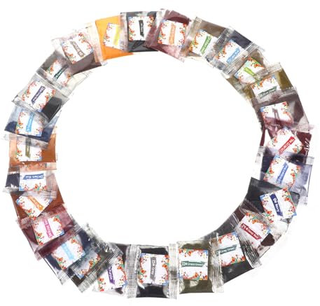 HAWILLOSCH 26stücke Textilfarbe Pulver Für Batik DIY Buntes Färbepulver Für Kleidung Stoffe Und Hüte Batik Zubehör Für Kreativprojekte Und Basteln