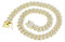 Kubanische Kette Halsketten Gold Kubanische Gliederketten Herren Iced Out Bling Hip Hop Schmuck für Frauen Katzenaugen Reflektoren Anhänger (B, One Size)