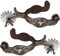 Vobumix 2 Stück Pferdesporen, Rostfreier Stahl, Western-Stil, Cowboy-pferdestiefel-sporen Für Reitsport-wettkampfausrüstung