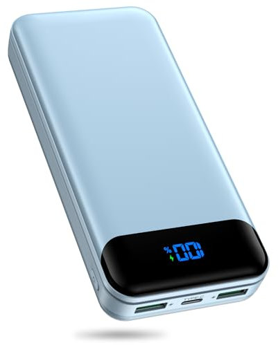 Enerwow Power Bank, 27000mAh Portable Charger PD3.0 QC4.0 Fast Charging, Battery Pack Phone Charger with USB C (In & Out), Powerbank with LED Display for iPhone, Huawei, Tablets