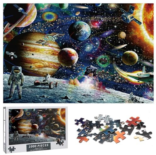 APOMOONS Puzzle da 1000 pezzi, puzzle per adulti, 1000 pezzi per adulti e bambini, puzzle impossible puzzle, regalo puzzle, puzzle intelligente, puzzle colorato, puzzle con motivo del sistema solare