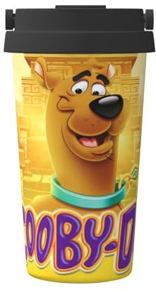 Scooby Doo Premium 500ml Isolierflasche Kaffeetasse - doppelwandiger Edelstahl, BPA-frei, hält Getränke stundenlang warm/kalt