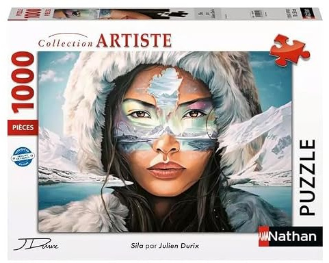 NATHAN - Puzzle 1000 Teile - Sila - Julien Durix - Erwachsene und Kinder ab 14 Jahren - Hochwertiges Puzzle - Künstlersammlung - 12001615