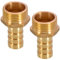 Raccordi per tubo del tubo in ottone da 2 pcs, 12 mm Barb x G1/2 Maschi di ottone maschile Adattatore di accoppiatore di rame per camion, auto, barca, giardino, impianto idraulico, riscaldamento