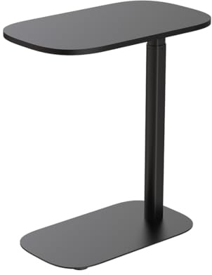 Spacetronik Beistelltisch C Form, Höhenverstellbarer Couchtisch Klein | Sofatisch Höhenverstellbar 64,5-104,5 cm, Laptoptisch ohne Rollen, Ergonomischer Tisch für Sofa, Bett oder Büro