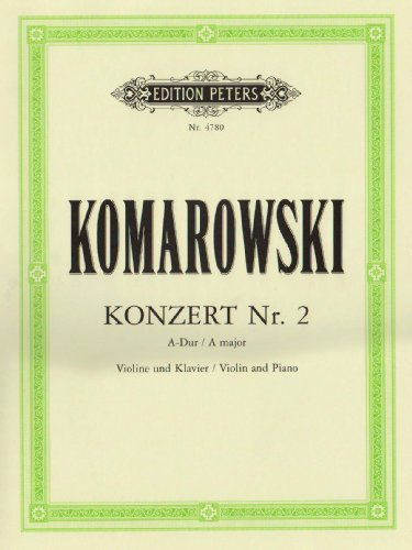 Konzert Nr. 2 A-Dur: Ausgabe für Violine und Klavier (Edition Peters)