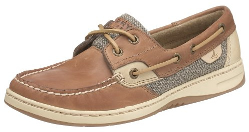 Sperry Women's Bluefish Boat Shoe, Linen/Oat, 8