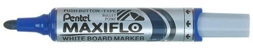 Pentel Maxiflo MWL5M Boardmarker 12 Stück blau