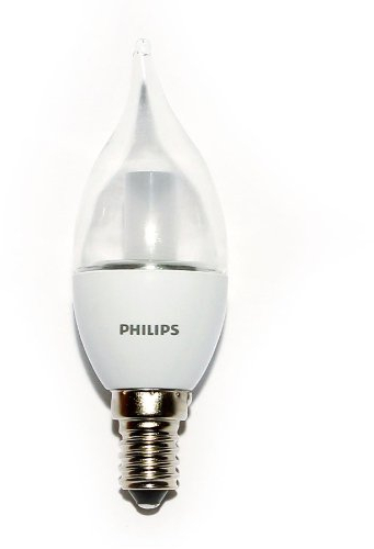 Philips Novallure gedrehte LED Kerzenlampe 4 Watt klar E14 warmweiß 2700 Kelvin