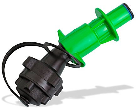 DEMA Kombikanister Auslaufrohr grün HD-PE - Sicherheits-Einfüllsystem, Kanisterzubehör, Universalkanister - Robust, Flexibel, Praktisch - Für Benzin, Diesel, Öl, Auto, Motorrad, Boot, Outdoor