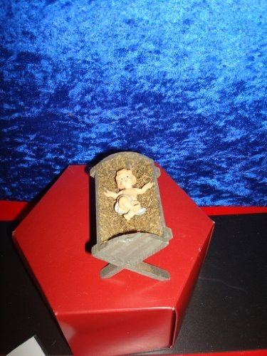 decoprojekt Jesuskind in der Krippe, 6x4x5 cm