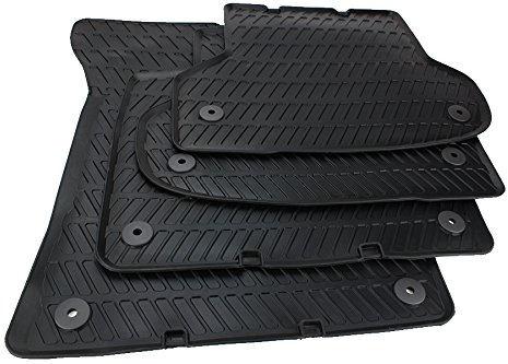 Original Audi Gummimatten Original Qualität Fußmatten Gummi schwarz 4-teilig