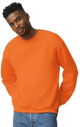 GILDAN Men's Heavyweight Waistband Sweatshirt - Orange - XXXXL