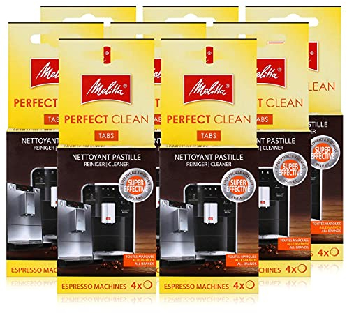 Melitta Perfect Clean Lot de 8 tablettes de nettoyage pour machines à expresso 4 x 1,8 g